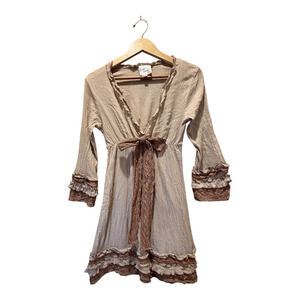 Vintage Love Forever Dress Womens Size L Cottagecore Boho Romantic Y2K